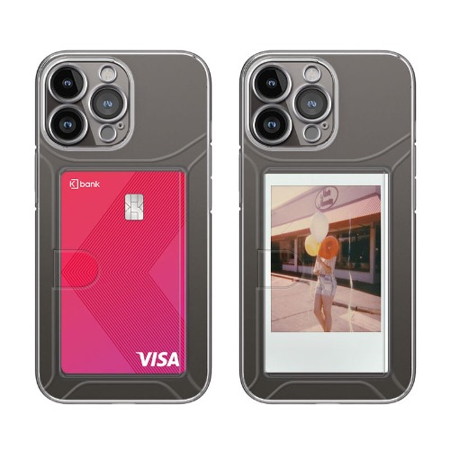아이폰15 프로 맥스 + 뉴미셀 카메라보호 슬라이드 카드 클리어 젤리 케이스 아이폰15시리즈 PRO