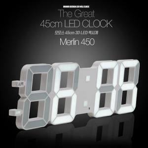 [MOMOS]3D LED 벽시계 대형 벽걸이시계