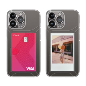 아이폰15 프로 맥스 + 뉴미셀 카메라보호 슬라이드 카드 클리어 젤리 케이스 아이폰15시리즈 PRO