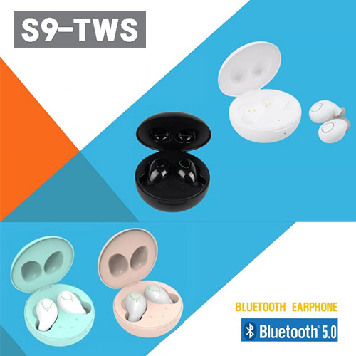 [마카롱] 블루투스 이어폰 5.0/3D 스테이로 사운드/S9-TWS