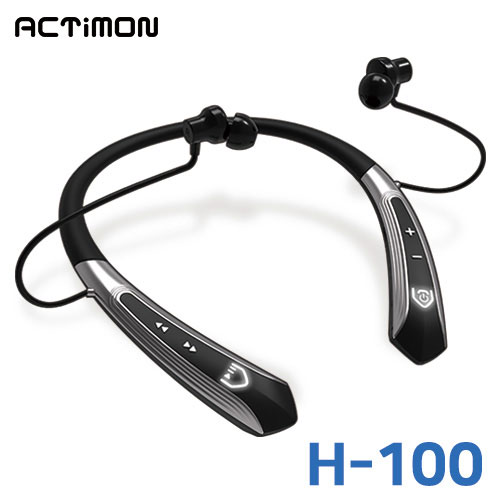 [엑티몬] H100 블루투스 헤드셋 4.2/넥밴드/6시간/이어셋/이어폰/ACTIMON-H100